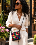 Square Beaded Authentic African Handbag