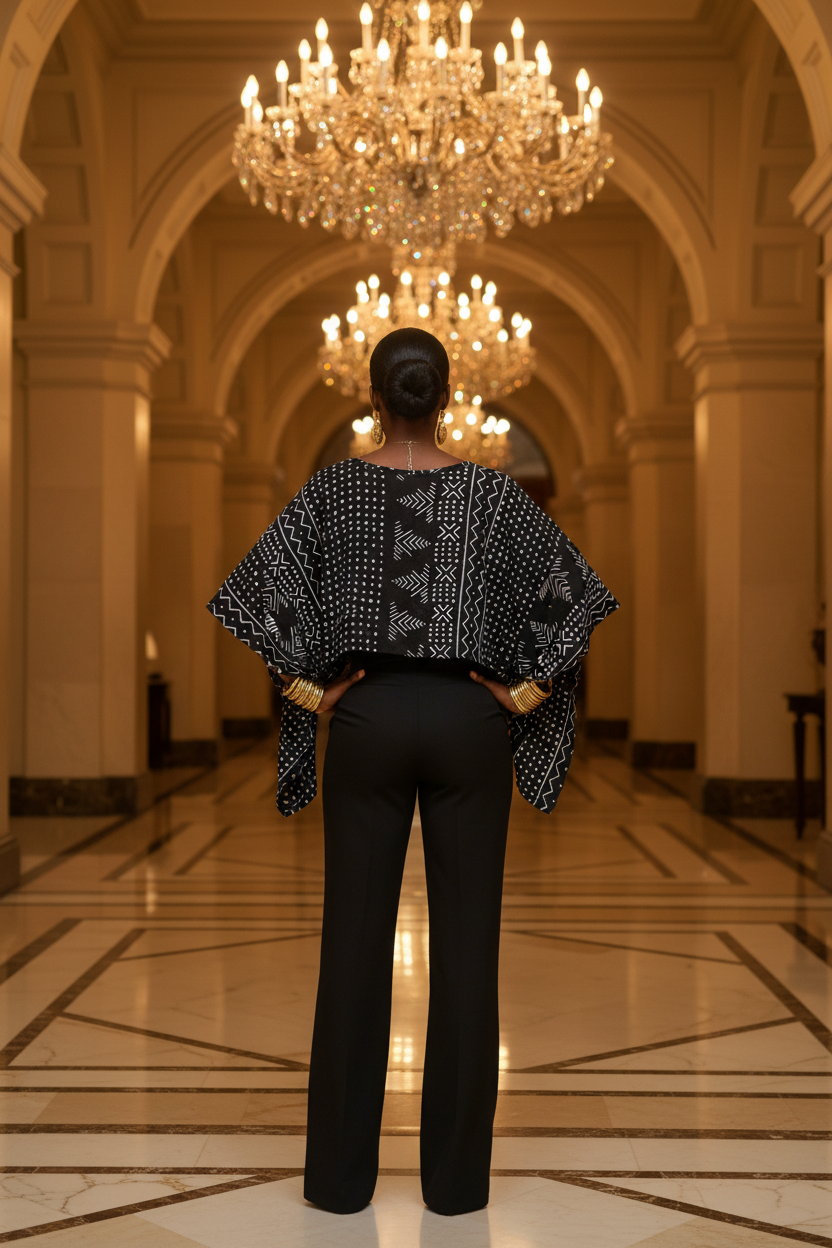 Back view – hotel lobby