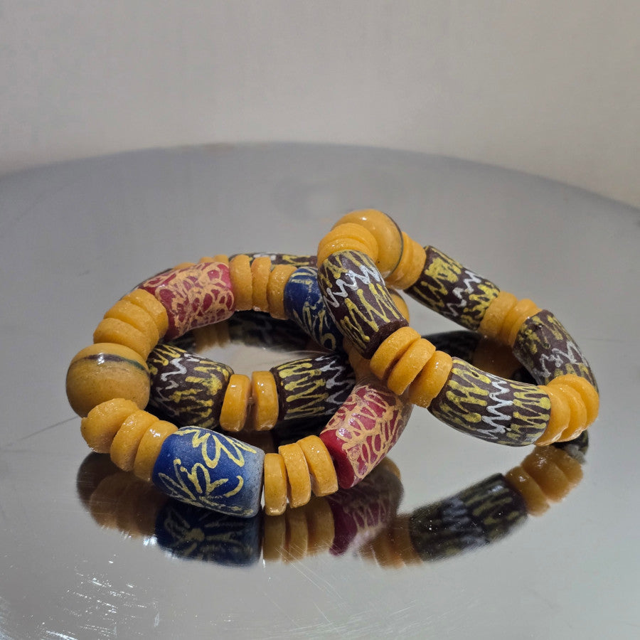 African Vibrant Beaded Bracelet