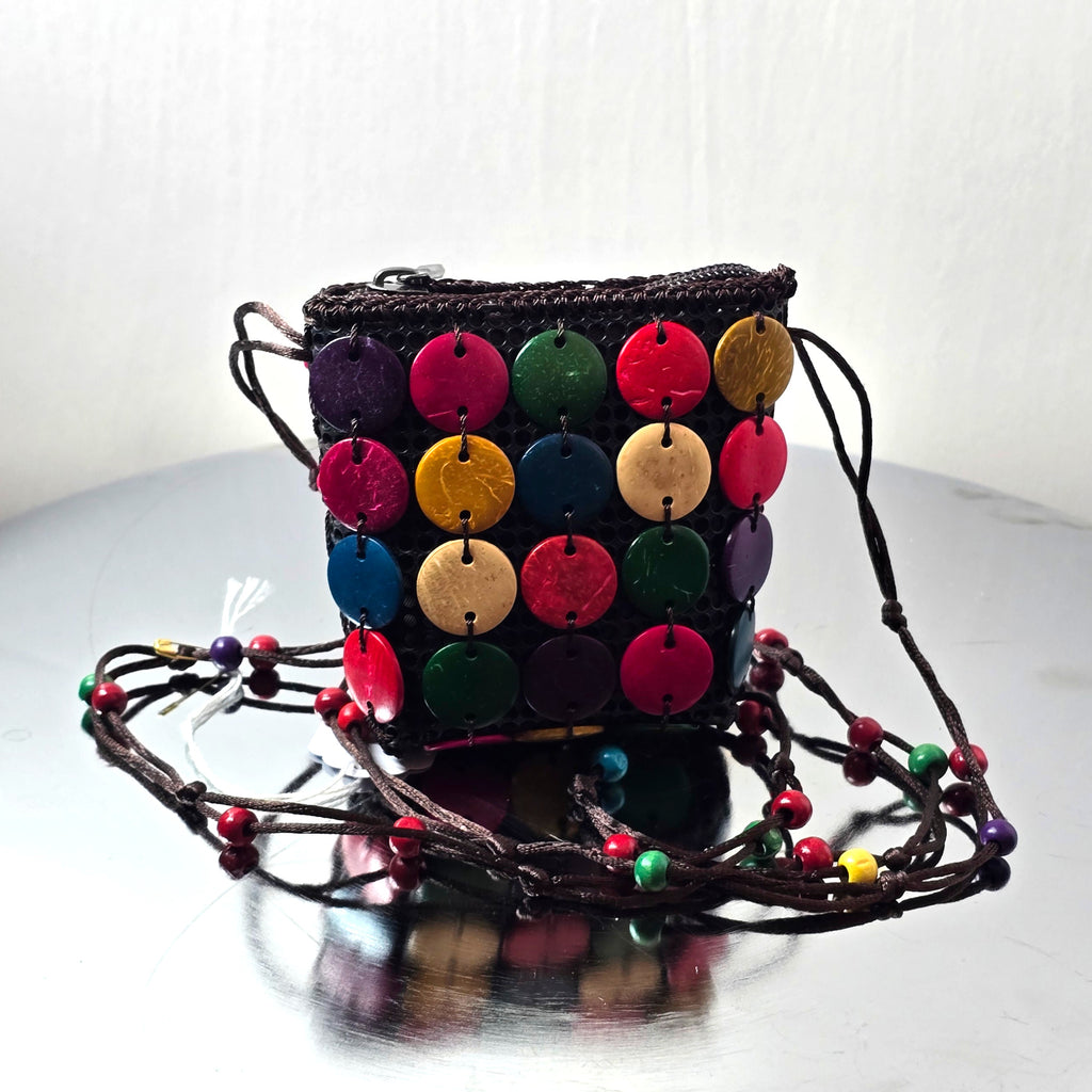 Square Beaded Authentic African Handbag