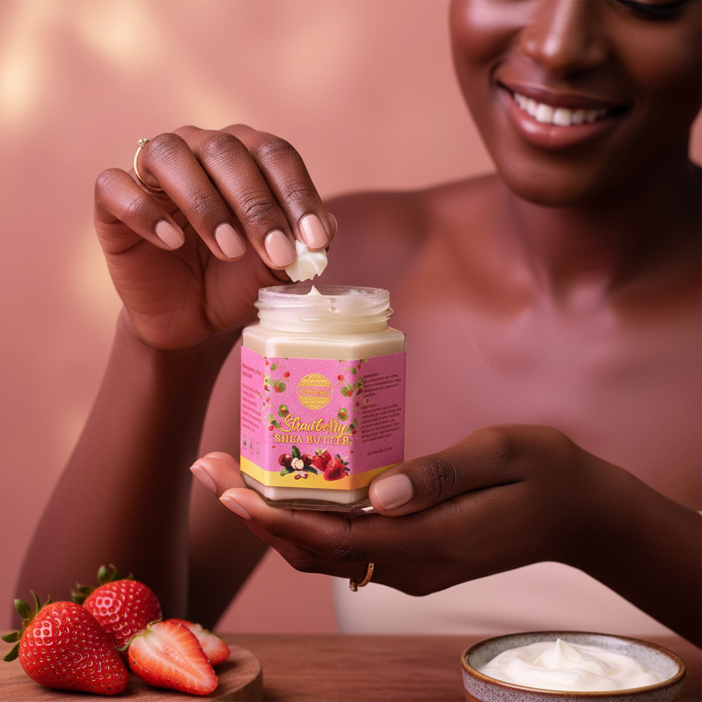 Strawberry Shea Butter - 6 oz